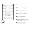 HEATGENE 5 Flat Bar Wall-Mounted Hard-wiring/ Plug in Towel Warmer, Brush Polish