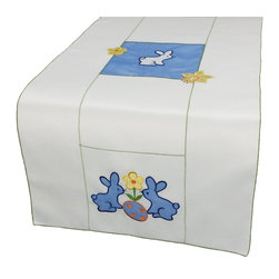 Xia Home Fashions - Baby Bunnies 16"x34" Table Runner - Table Runners