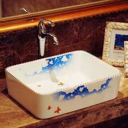 Creative ceramic hand basin - Bathroom Sinks
