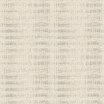 3122-10005 Nimmie Woven Grasscloth Wallpaper in Taupe Neutral Loose Basketweave