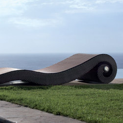 Conca Lounger In Mocca - Sun Loungers