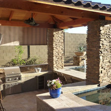 outdoor kitchen