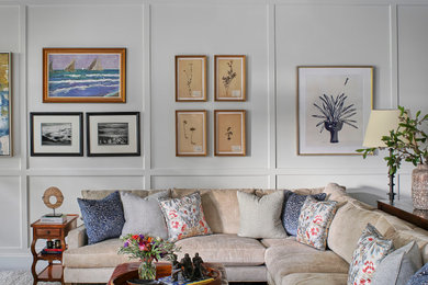 Inspiration for a timeless living room remodel in Denver
