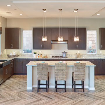 Transitional Kitchen in Smoke