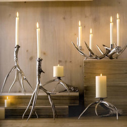 Antler Candlesticks and Pillar Holders - Candleholders