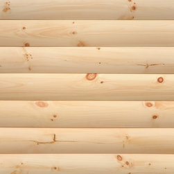 2x8 Eastern White Pine "D" Log Siding - Siding And Stone Veneer