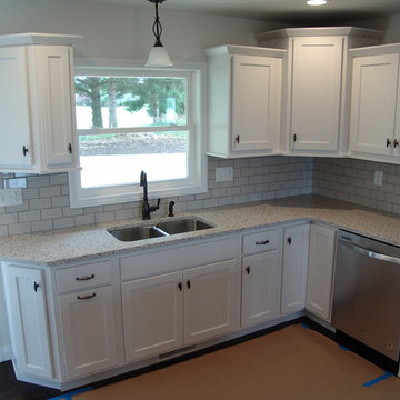 Geneseo New Construction Koch Painted White MSI Quartz Peppercorn White