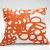 Daisy Decorative Pillow, Orange