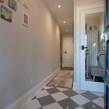Checkered tile kitchen