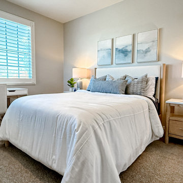 Guest Bedroom Redesign | Modern Textured Coastal Retreat