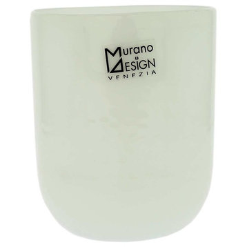 GlassOfVenice Murano Glass Luminoso Tumbler - White
