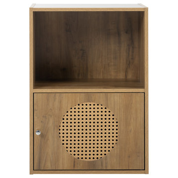Freestanding Storage Cabinet with Door for Living Room Bedroom, 16" X 24"
