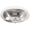 Seville 20" Drop-In Bathroom Sink in Nickel