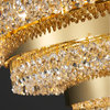 Castelbianco | Unique Gold LED Chandelier With Crystals, 39.4''