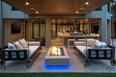 Example of a trendy exterior home design in Kansas City