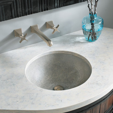 Camber Lavatory in Boucle Texture Color Tweed; Memoirs® Stately Lavatory Faucet