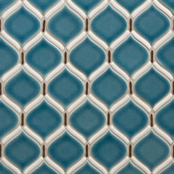 Tilt Ottoman Mosaic in Jasmine Blend - Mosaic Tile