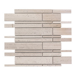 Marble Strips Grey - Mosaic Tile