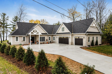 Inspiration for a transitional home design remodel in Other