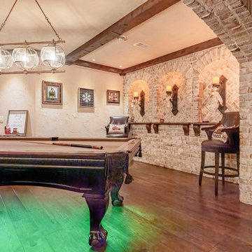 Old World Inspired Walkout Basement Meets Smart Technologies