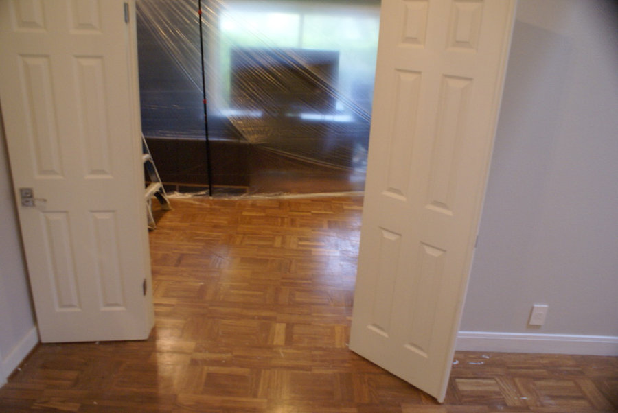 Westlake dark wood floors