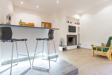 Inspiration for a modern living room remodel in Catania-Palermo