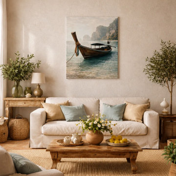 Tropical Seascape Calm – Tropical Coastal Wall Art