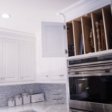 Kitchen Cabinetry, Tray storage