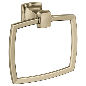 Amerock Revitalize Traditional Towel Ring, Golden Champagne