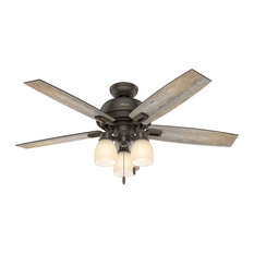 Hunter Fan Company 52" Donegan With 3 Lights Onyx Bengal Ceiling Fan With Light