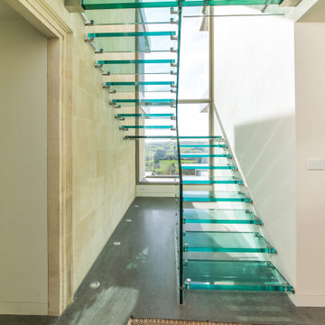 Glastreppe und Glasbrücke für Projekt in London, Siller Treppen