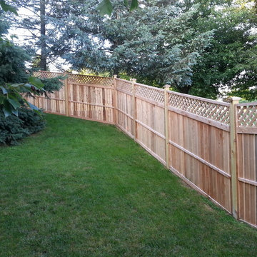 Red Cedar framed fence