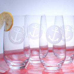 Rolf Anchorage Etched Cooler Glasses - Products