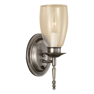 Legacy 1 Light Sconce, Pewter
