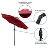 Red 9 FT Round Patio Umbrella