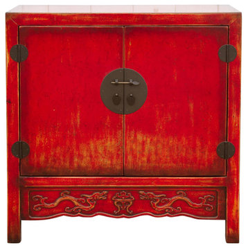 Small Asian Painted Cabinet