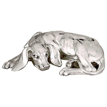 Silver Dog Sculpture A10