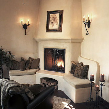 Spanish Plaster Fireplace