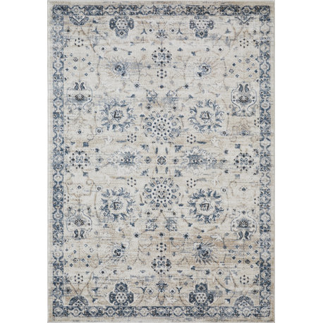 Loomaknoti Kehleigh Aylesh 8'x10' Blue Oriental Indoor Area Rug