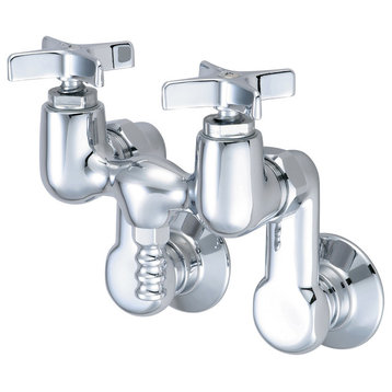 Central Brass Two Handle Leg Tub Faucet