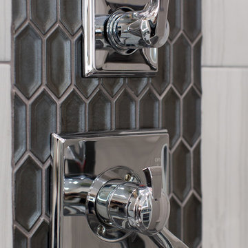 Master Bathroom | Expand Shower | New Tile Floors and Leather Granite Countertop