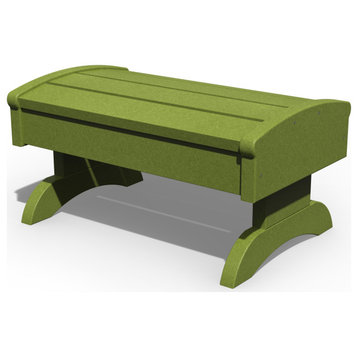 Poly Lumber Foot Stool, Lime Green