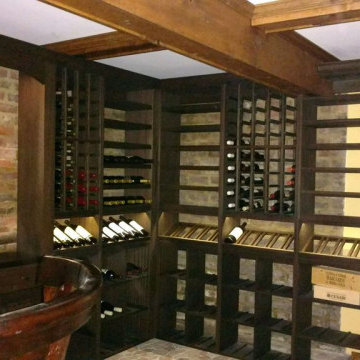 High Quality Wood Wine Racks for Residential Cellars