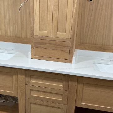 Calacatta Gold Quartz Bathroom Countertops