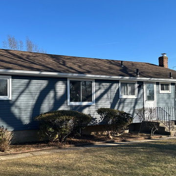 Commack Siding - Midnight Blue & Mission Point | Alpha Windows & Siding