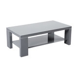 Lucca Coffee Table, Dark Grey High Gloss