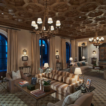 Interior Architecture of Miami Indian Creek Home – Living Room