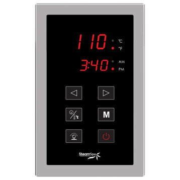 SteamSpa STP Touch Panel Control System - Polished Chrome