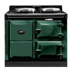 AGA Traditional Electric 2 Oven Cooker, British Racing Green | A2O-E-BRG - Gas Ranges And Electric Ranges