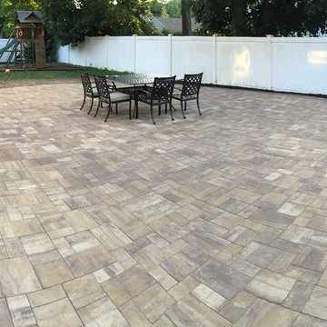 Kings Park, N.Y 11754 Outdoor Living Paver Patio & Kitchen Island